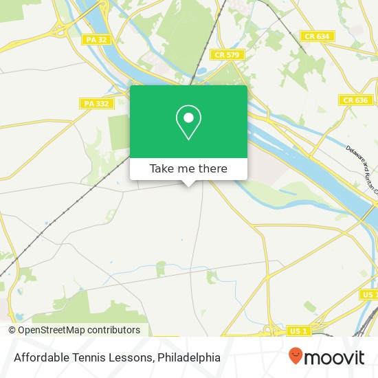 Affordable Tennis Lessons map