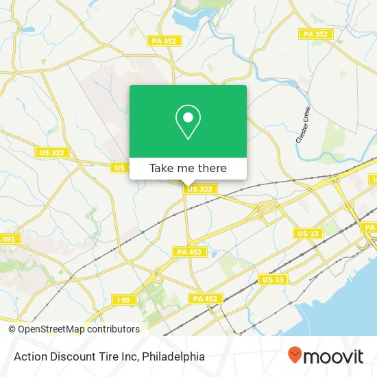 Mapa de Action Discount Tire Inc