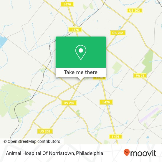 Mapa de Animal Hospital Of Norristown