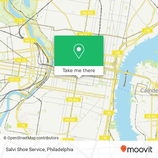 Salvi Shoe Service map