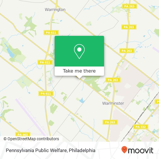 Mapa de Pennsylvania Public Welfare