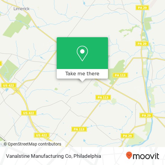 Vanalstine Manufacturing Co map