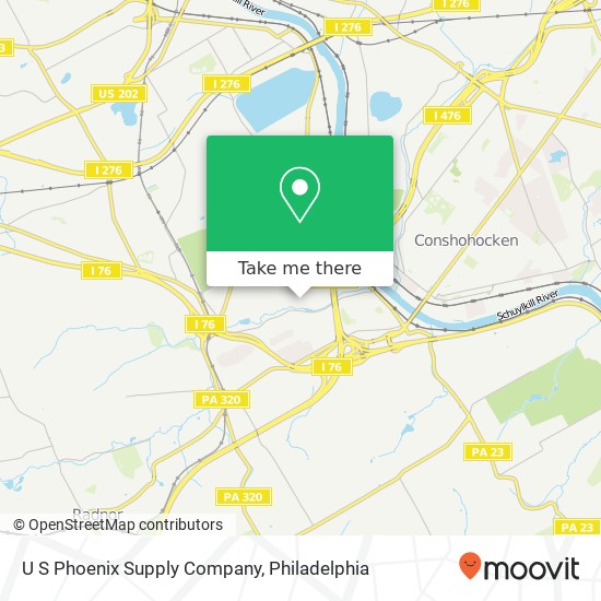 U S Phoenix Supply Company map