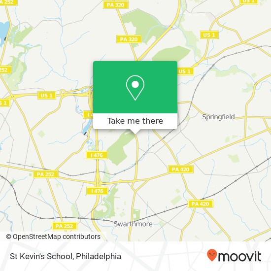 Mapa de St Kevin's School