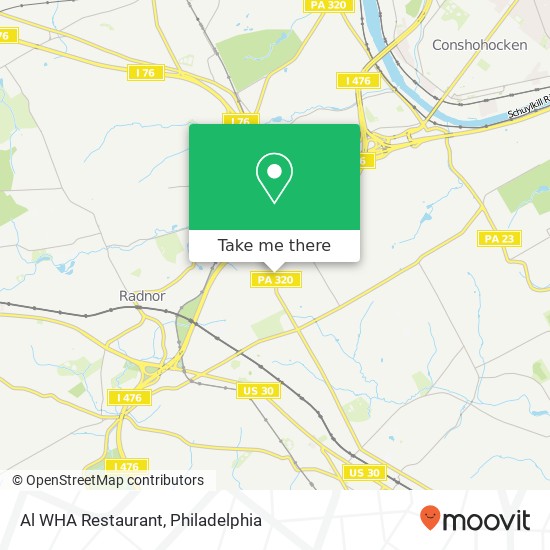 Mapa de Al WHA Restaurant