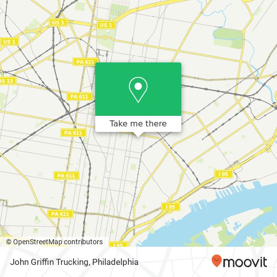 John Griffin Trucking map