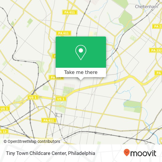 Mapa de Tiny Town Childcare Center