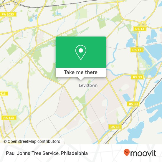 Paul Johns Tree Service map