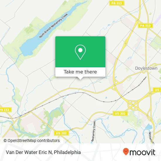 Van Der Water Eric N map