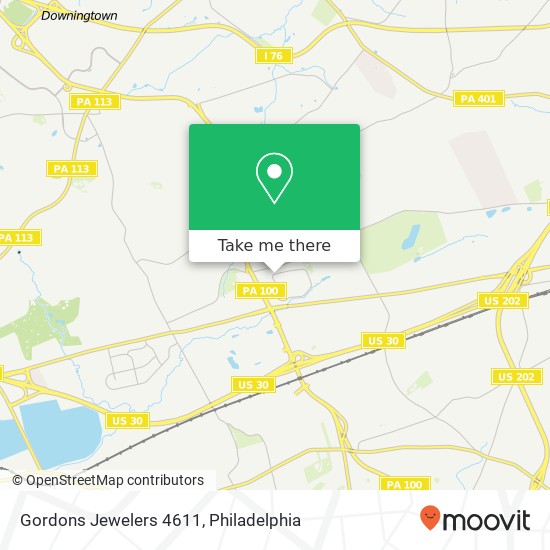 Mapa de Gordons Jewelers 4611