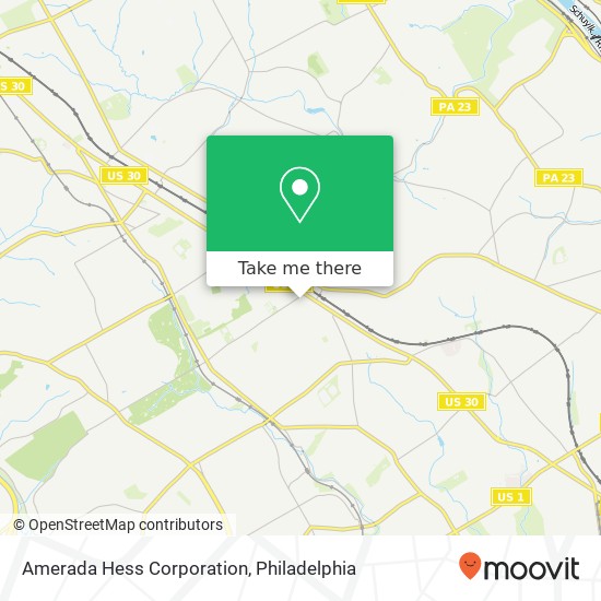 Amerada Hess Corporation map