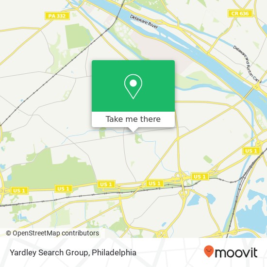 Mapa de Yardley Search Group