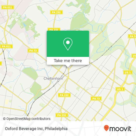 Oxford Beverage Inc map