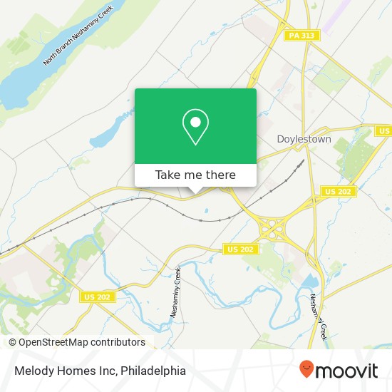 Melody Homes Inc map