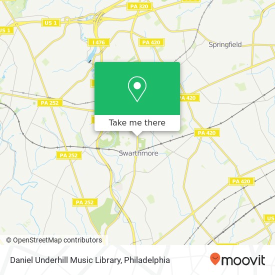 Daniel Underhill Music Library map