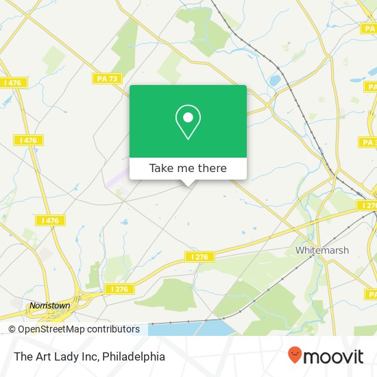 The Art Lady Inc map