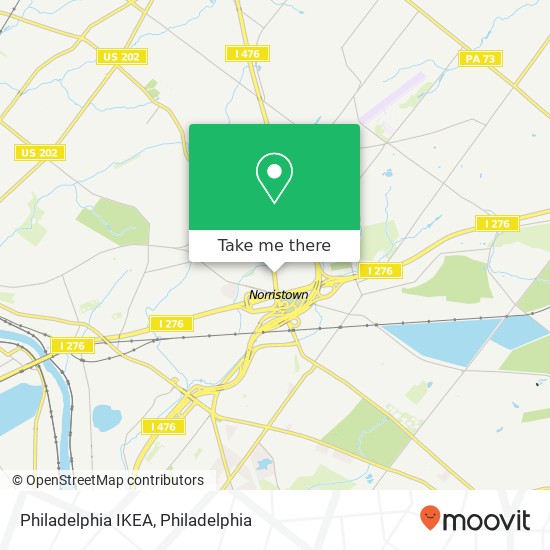 Philadelphia IKEA map