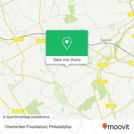 Chanticleer Foundation map