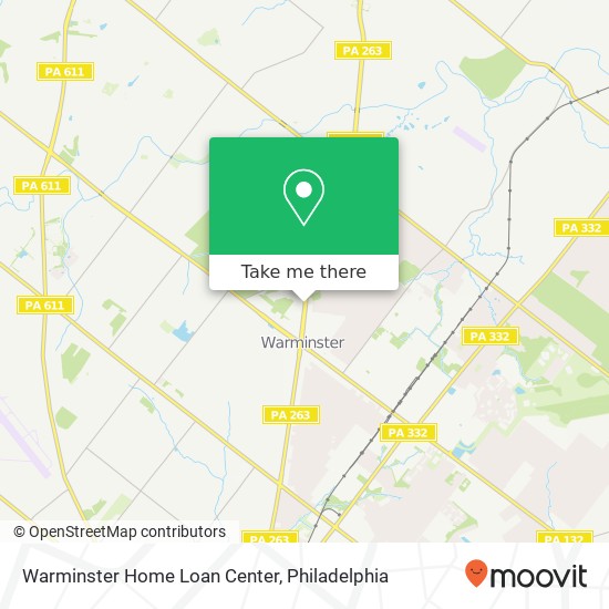 Mapa de Warminster Home Loan Center