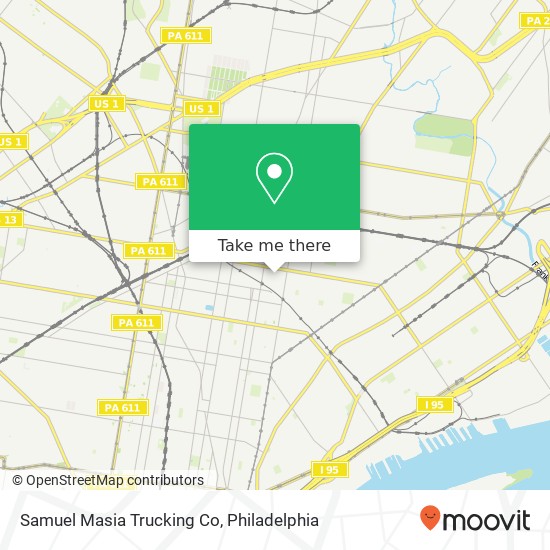 Samuel Masia Trucking Co map