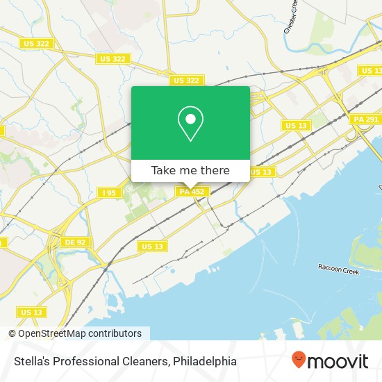 Stella's Professional Cleaners map