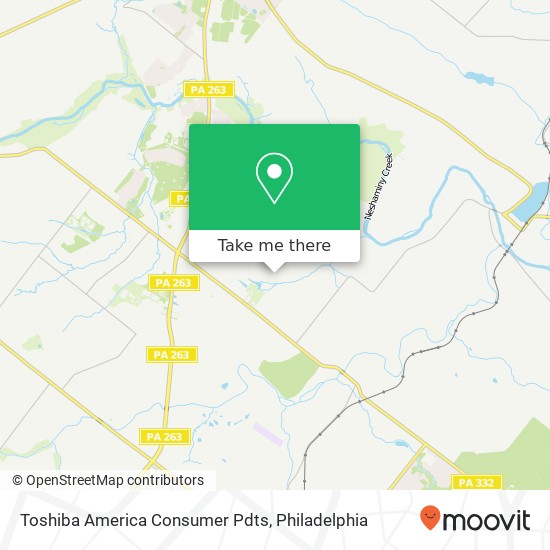 Toshiba America Consumer Pdts map