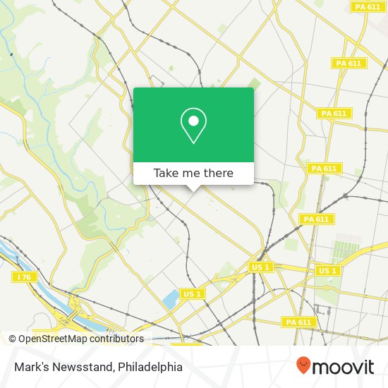 Mark's Newsstand map