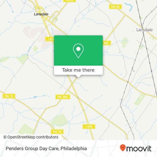 Penders Group Day Care map