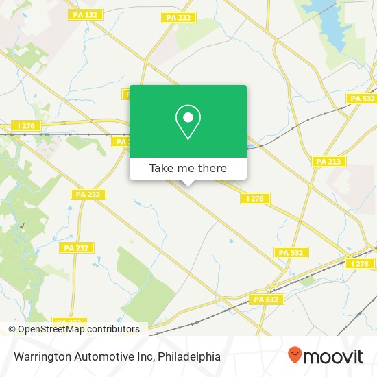 Warrington Automotive Inc map