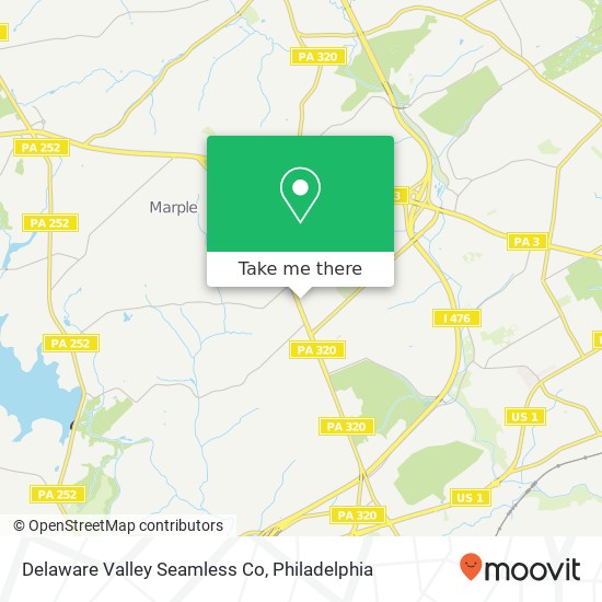 Mapa de Delaware Valley Seamless Co