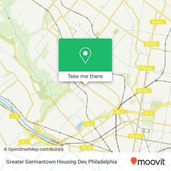 Mapa de Greater Germantown Housing Dev