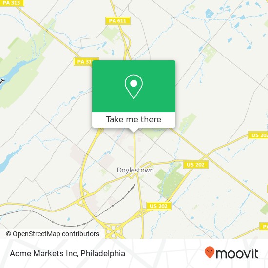 Mapa de Acme Markets Inc
