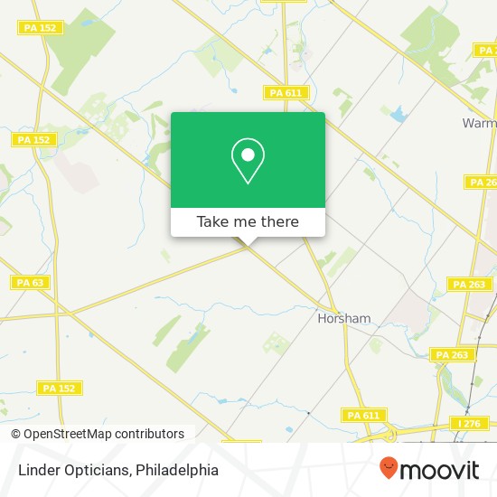 Linder Opticians map