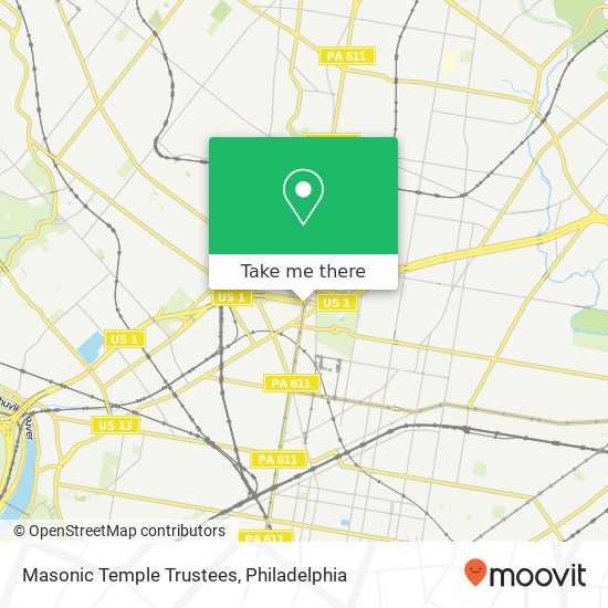 Masonic Temple Trustees map