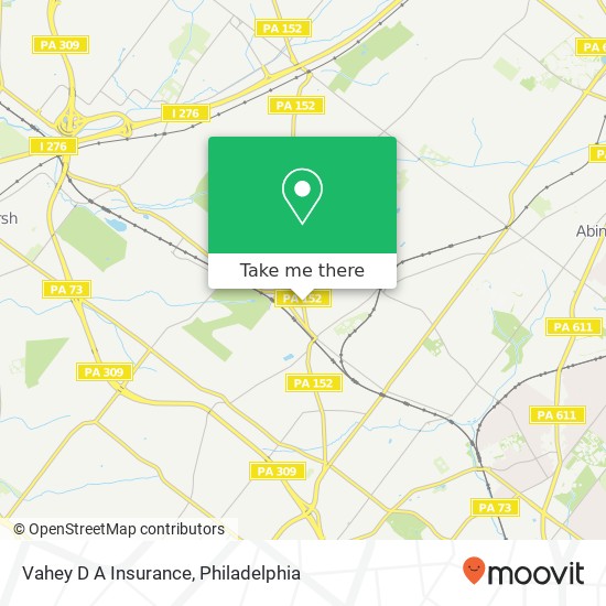 Mapa de Vahey D A Insurance