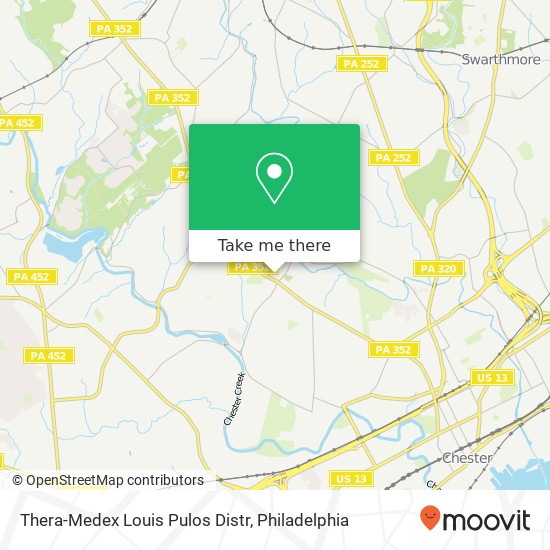 Thera-Medex Louis Pulos Distr map