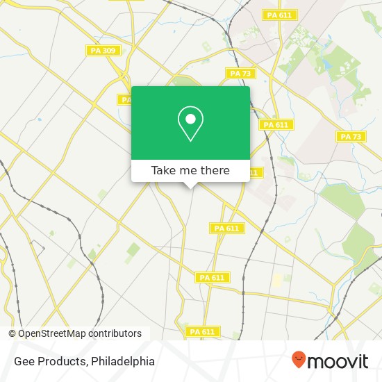 Gee Products map
