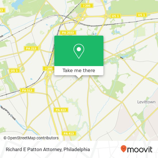 Richard E Patton Attorney map