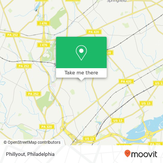 Phillyout map