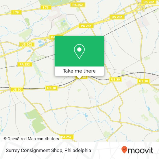 Mapa de Surrey Consignment Shop