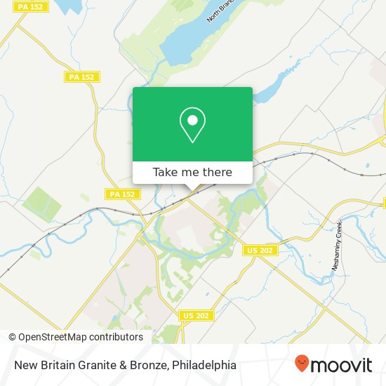 Mapa de New Britain Granite & Bronze