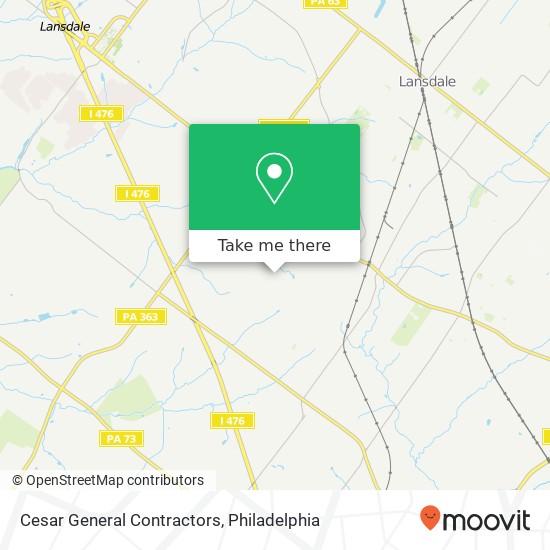 Cesar General Contractors map