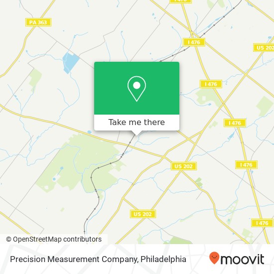 Mapa de Precision Measurement Company