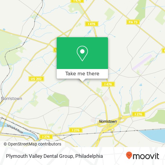 Plymouth Valley Dental Group map