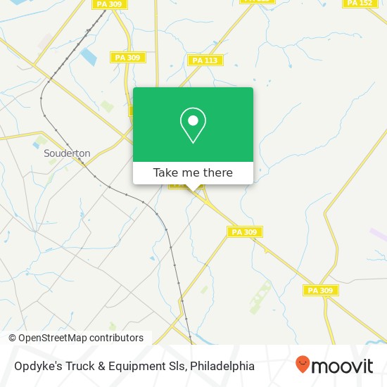 Opdyke's Truck & Equipment Sls map