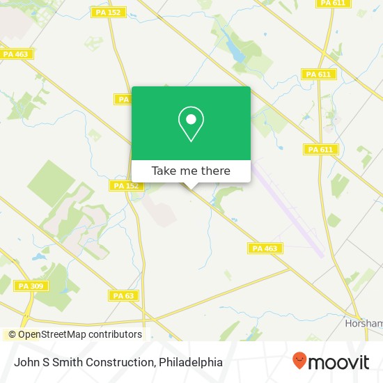 John S Smith Construction map