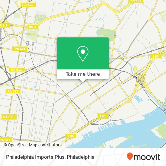 Mapa de Philadelphia Imports Plus