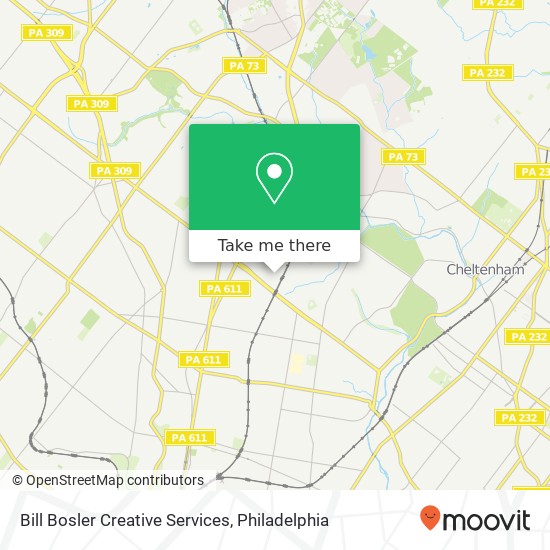 Bill Bosler Creative Services map