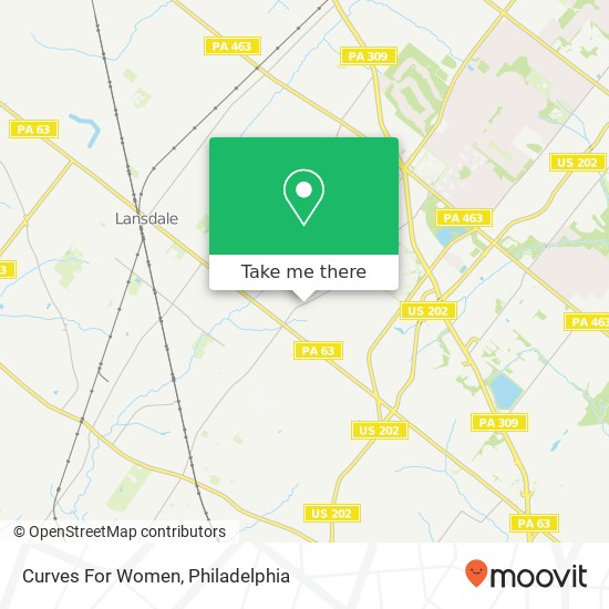 Curves For Women map