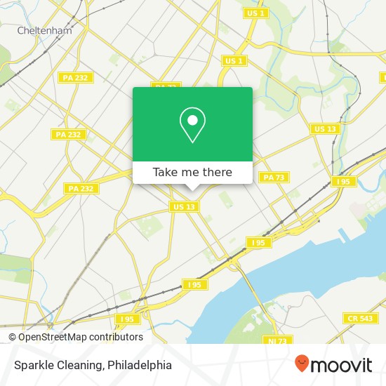 Sparkle Cleaning map